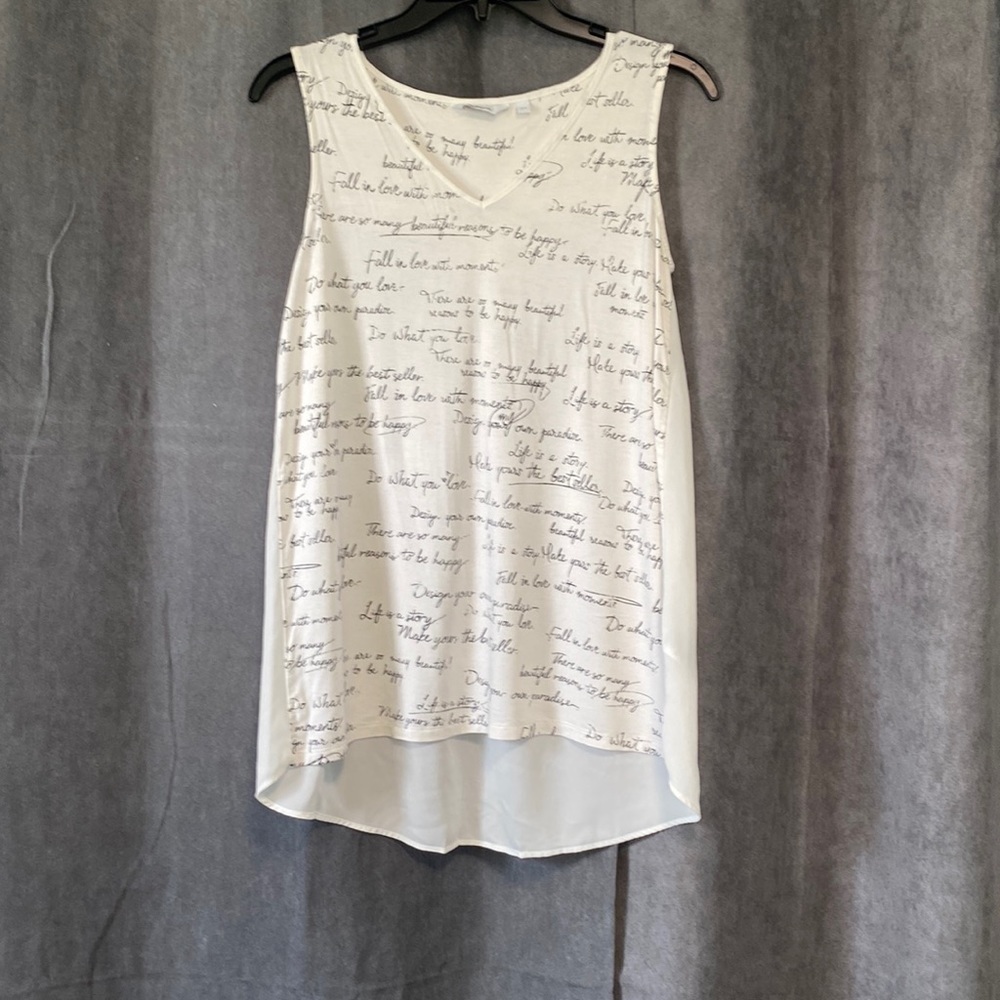 Sleeveless Top, Inspirational notes
